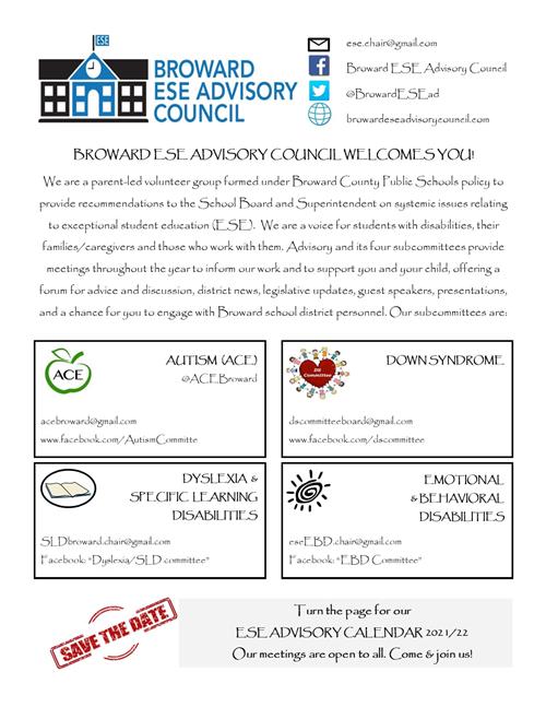 ese advisory council flyer